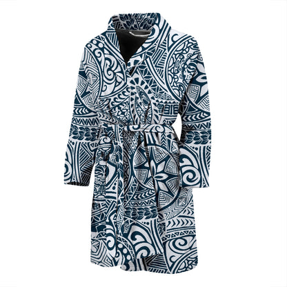 Samoan Pattern Print Design LKS306 Men Bathrobe