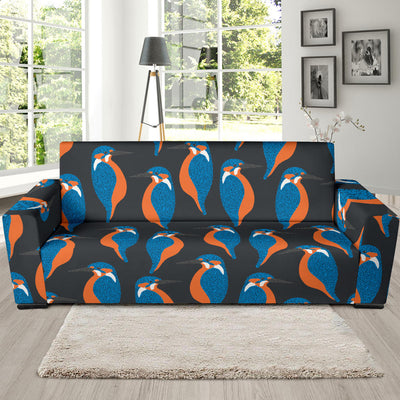 Kingfisher Pattern Print Design 03 Sofa Slipcover