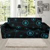 Cryptocurrency Pattern Print Design 01 Sofa Slipcover