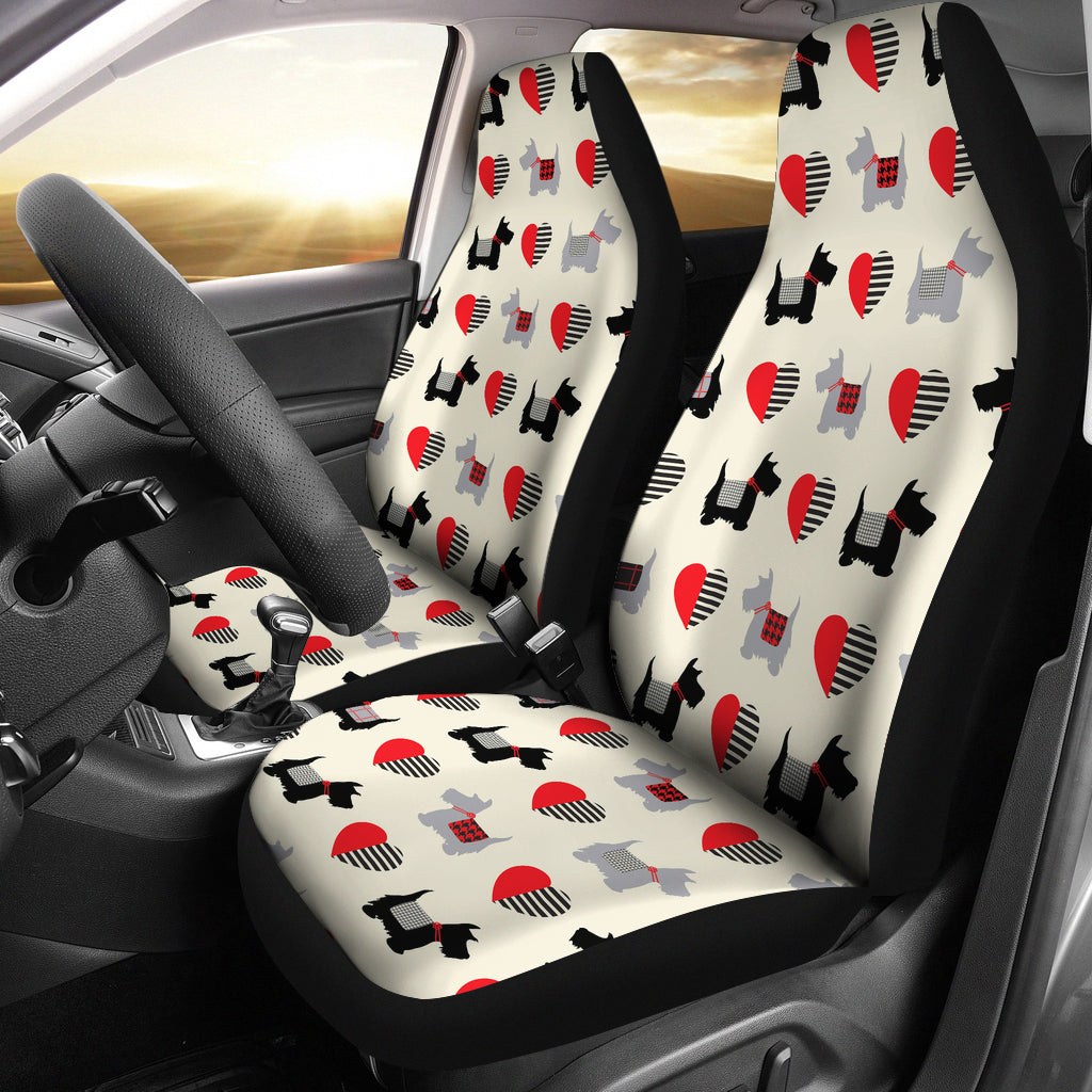 Scottish Terriers Print Design LKS3010 Car Seat Covers