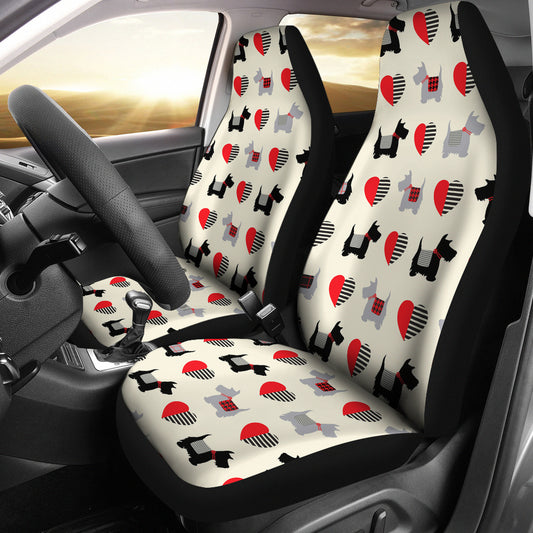Scottish Terriers Print Design LKS3010 Car Seat Covers