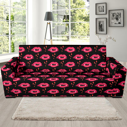 Vampire Lips Print Design LKS303 Sofa Slipcover
