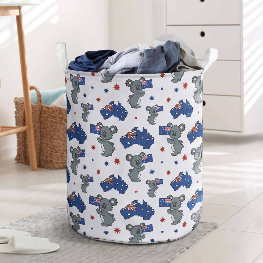 Koala Australia Day Themed Design Laundry Basket