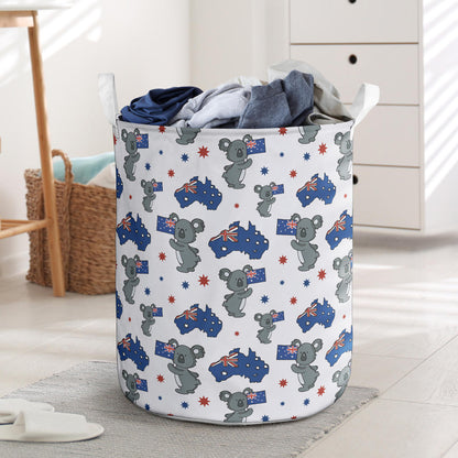Koala Australia Day Themed Design Laundry Basket