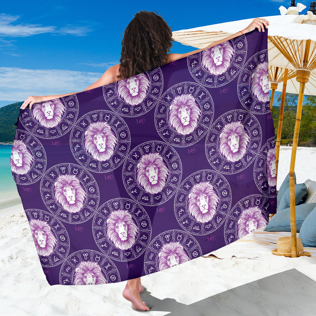 Leo Pattern Print Design 04 Sarong Pareo Wrap