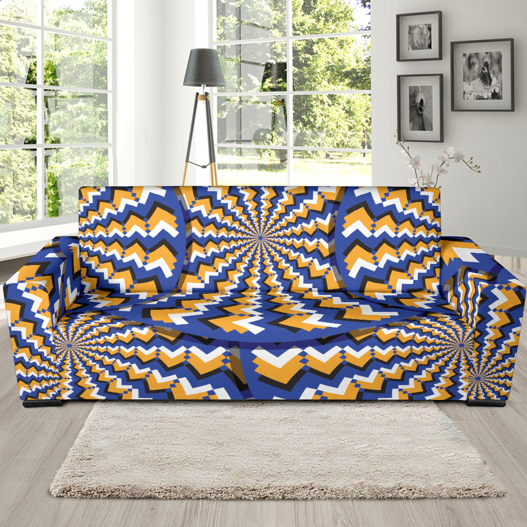 Optical illusion Pattern Print Design A01 Sofa Slipcover