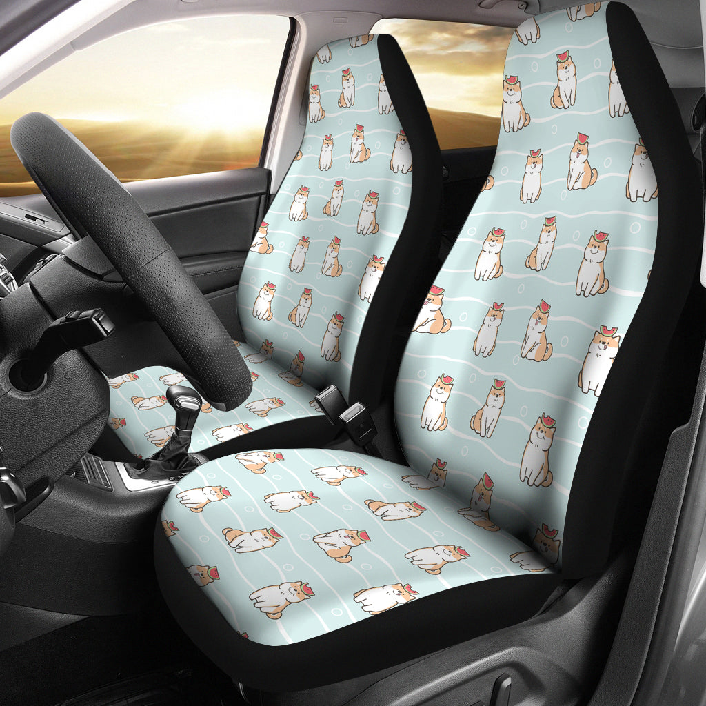 Shiba Inu Print Design LKS3011 Car Seat Covers