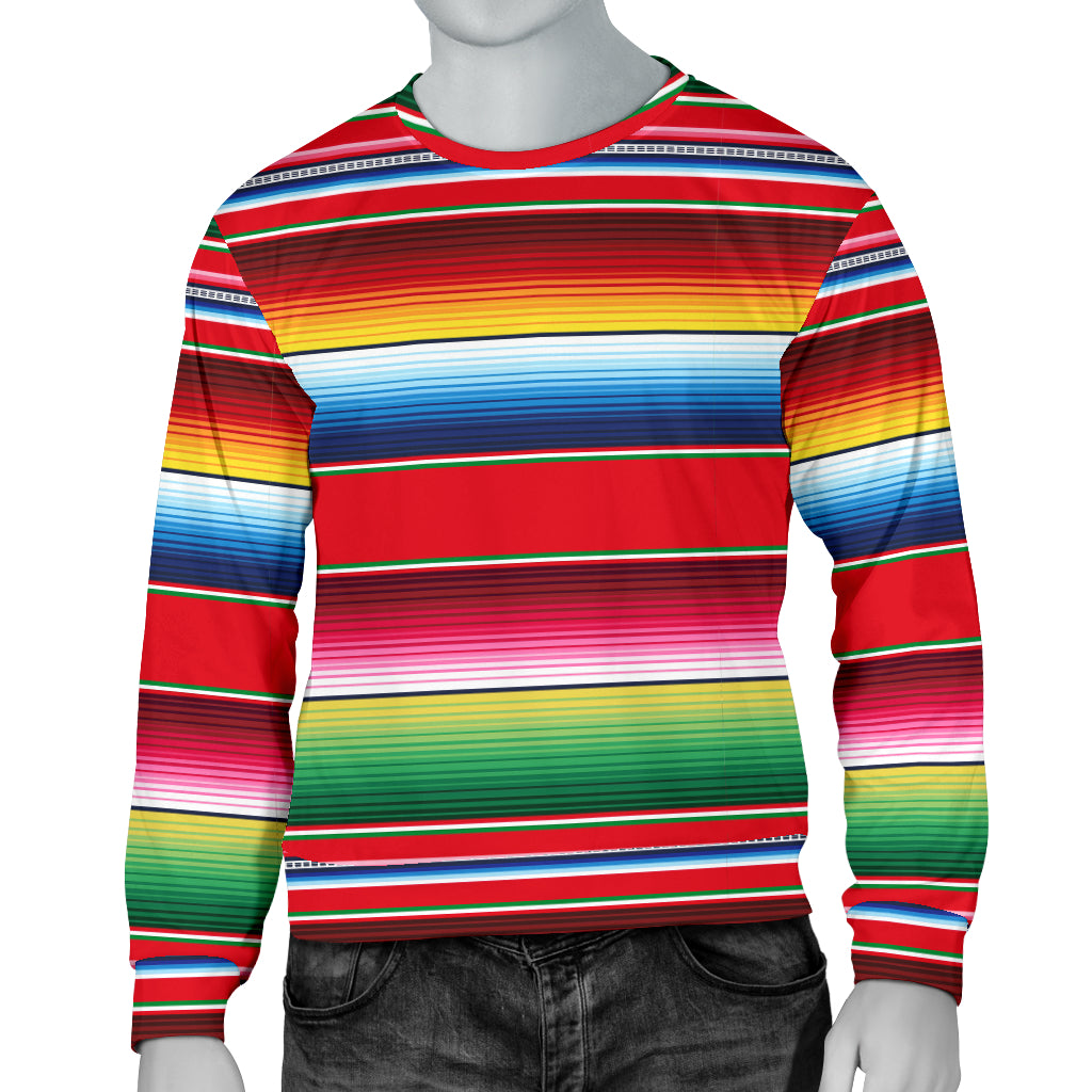 Serape Pattern Men Long Sleeve Sweatshirt