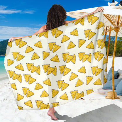 Nachos Pattern Print Design A01 Sarong Pareo Wrap