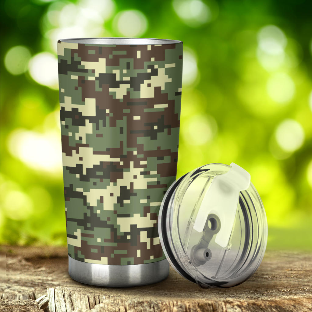ACU Digital Army Camouflage Tumbler