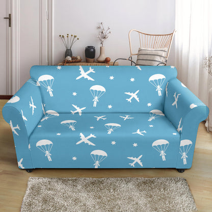 Skydiver Print Design LKS303 Loveseat Couch Slipcover