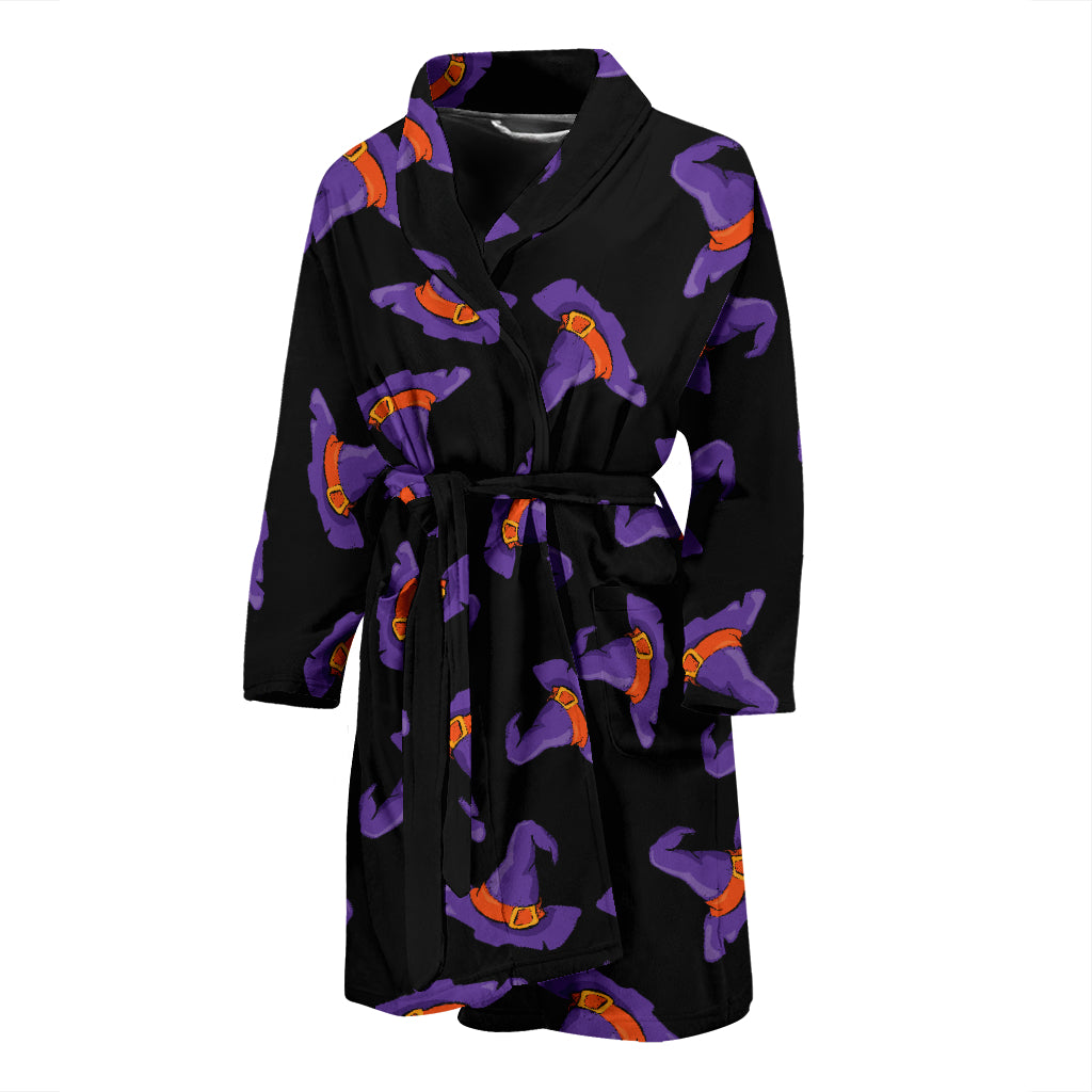 Witch Hat Print Design LKS304 Men Bathrobe