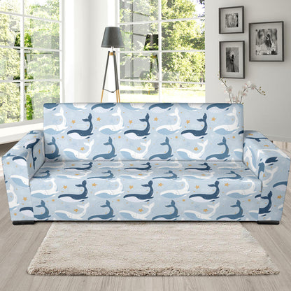 Whale Print Design LKS305 Sofa Slipcover