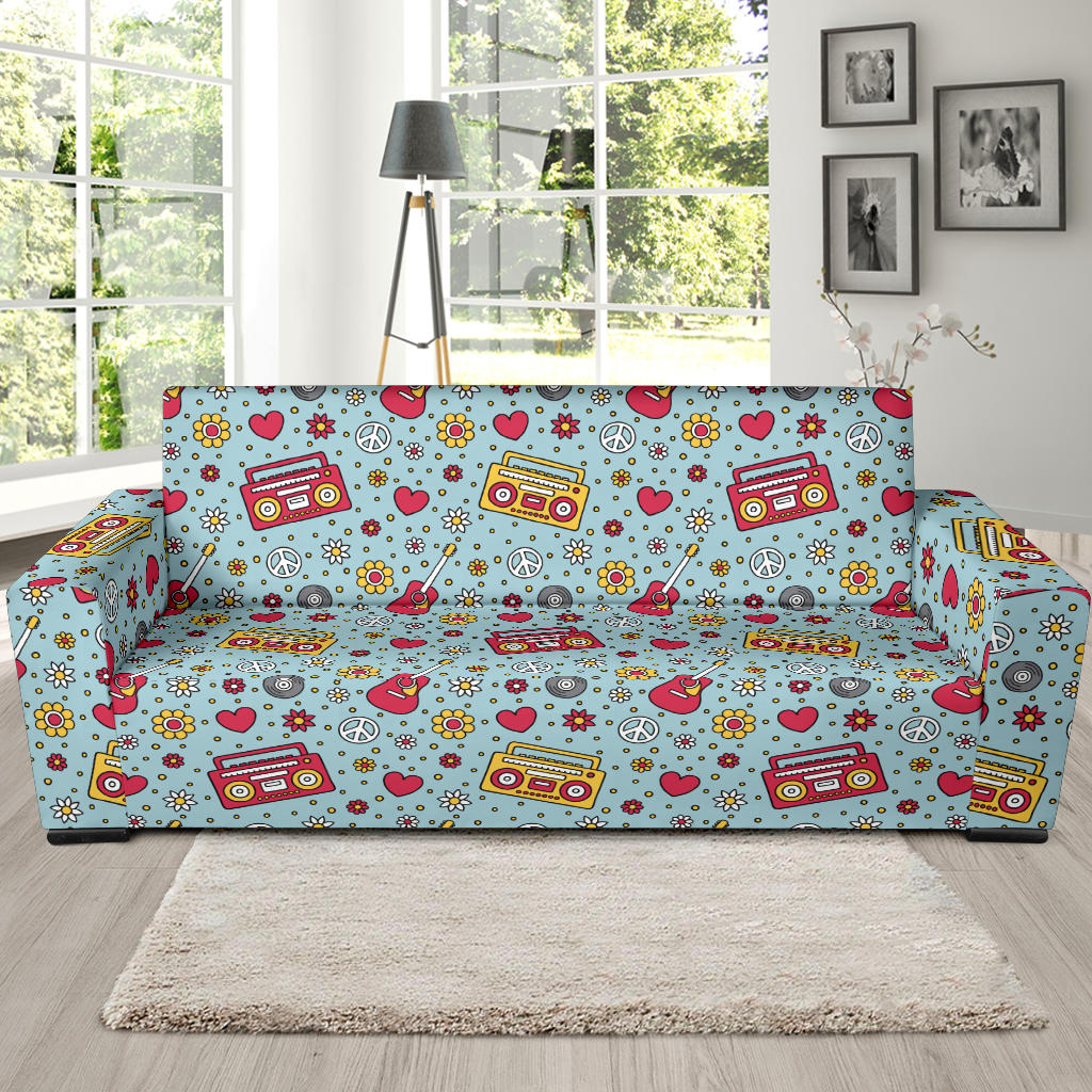 Hippie Print Design LKS307 Sofa Slipcover