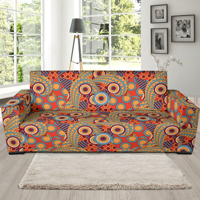 African Pattern Print Design 06 Sofa Slipcover