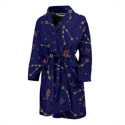 Taurus Print Design LKS301 Men Bathrobe
