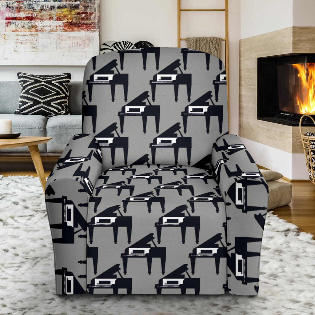 Piano Print Design LKS404 Recliner Slipcover with Pocket