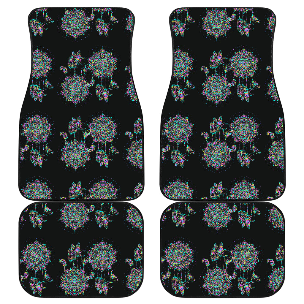 Dream Catcher Colorful Hand Draw Car Floor Mats Front Back