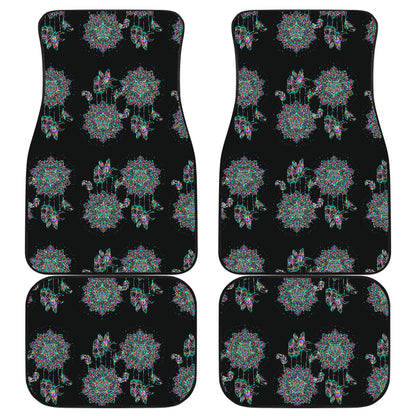 Dream Catcher Colorful Hand Draw Car Floor Mats Front Back