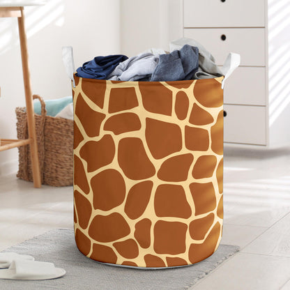 Giraffe Texture Print Laundry Basket