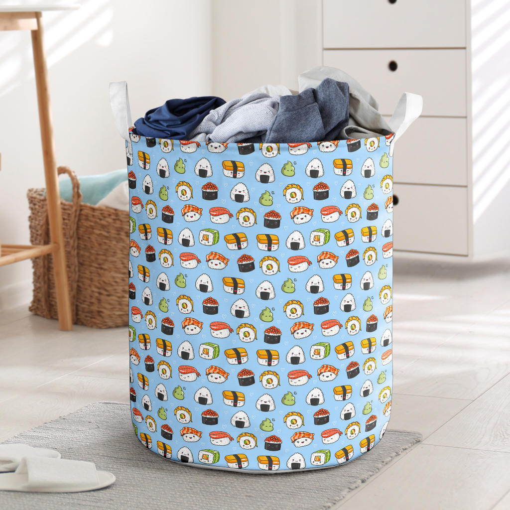 Sushi Cartoon Design Laundry Basket