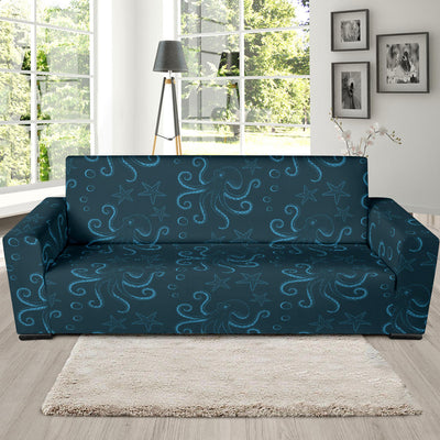 Octopus Pattern Print Design A05 Sofa Slipcover