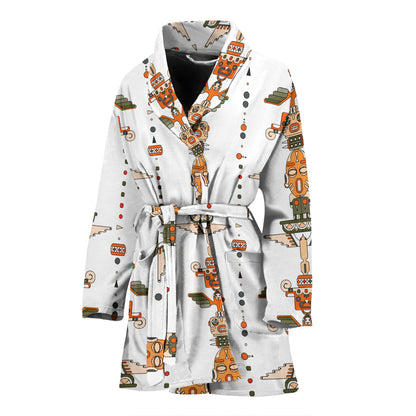 Totem Print Design LKS302 Women Bathrobe