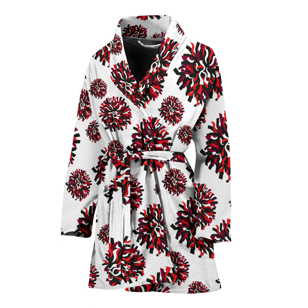 Cheerleader Pattern Print Design 01 Women Bathrobe