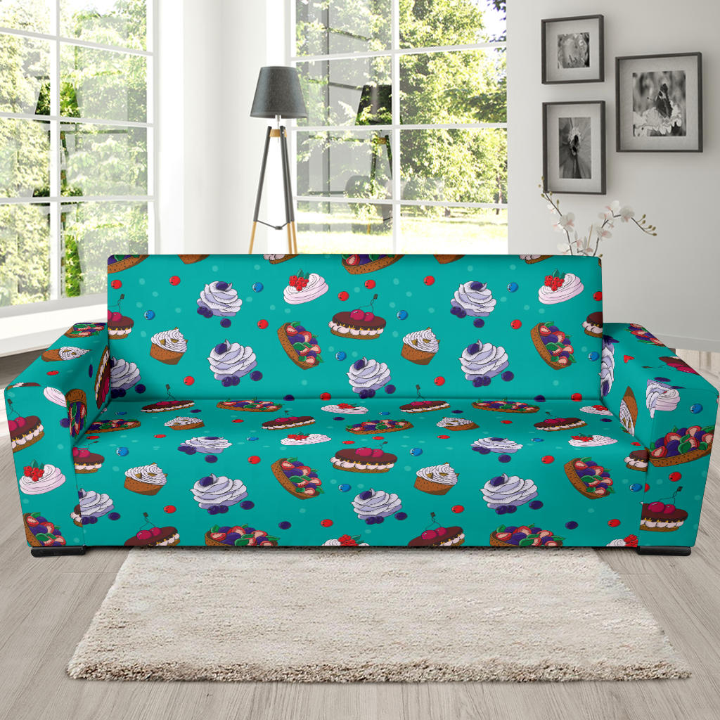 Cake Pattern Print Design 07 Sofa Slipcover