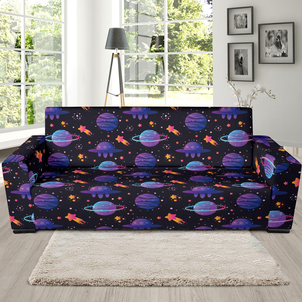 UFO Star Galaxy Print Design LKS308 Sofa Slipcover