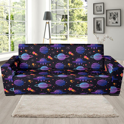 UFO Star Galaxy Print Design LKS308 Sofa Slipcover