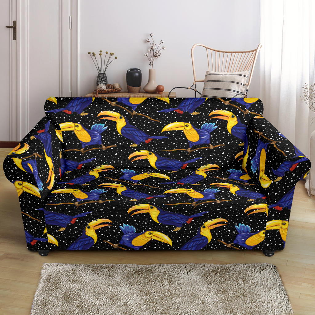 Toucan Print Design LKS307 Loveseat Couch Slipcover