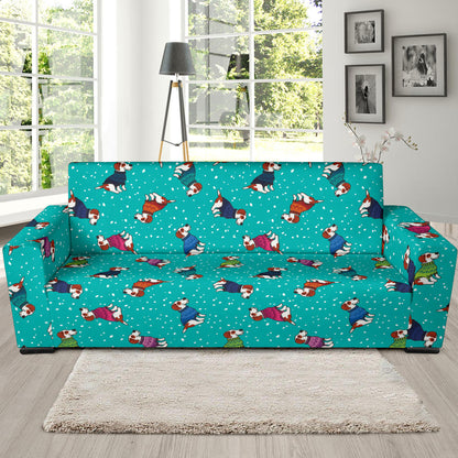 Russell Terriers Print Design LKS309 Sofa Slipcover