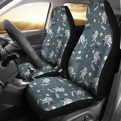 Skateboard Print Design LKS306 Car Seat Covers