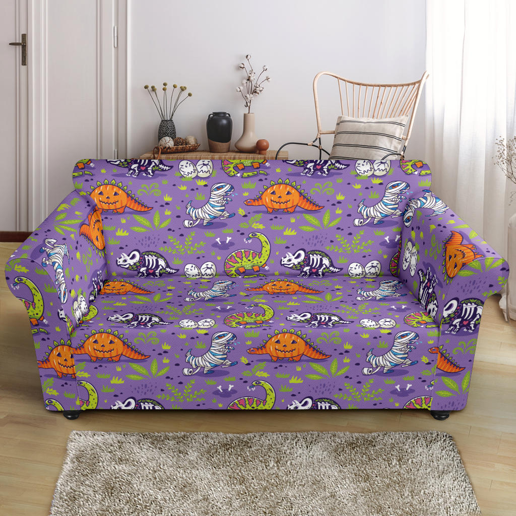 Zombie Dinosaur Print Design LKS302 Loveseat Couch Slipcover