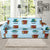 Accordion Mustache Pattern Print Design 01 Sofa Slipcover