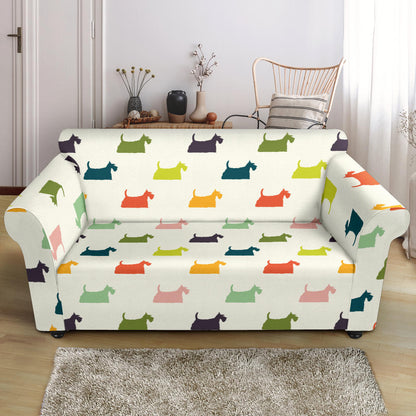 Scottish Terriers Print Design LKS305 Loveseat Couch Slipcover