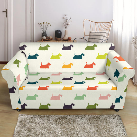 Scottish Terriers Print Design LKS305 Loveseat Couch Slipcover