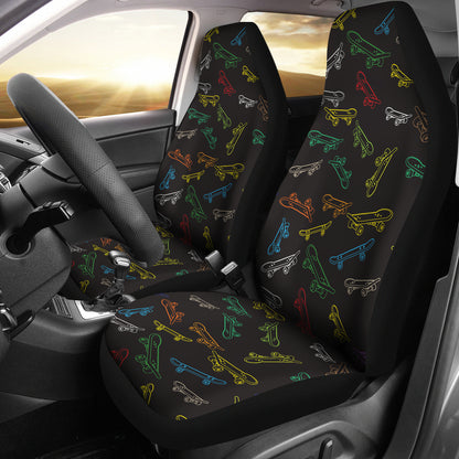 Skateboard Print Design LKS301 Car Seat Covers
