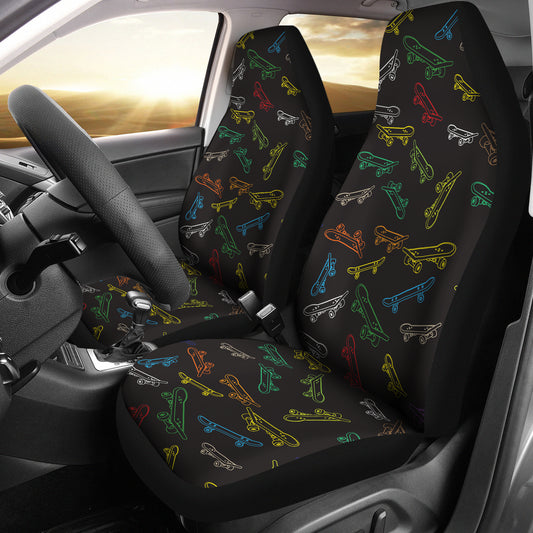 Skateboard Print Design LKS301 Car Seat Covers