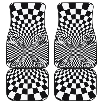 Optical illusion Projection Torus Car Floor Mats Front Back