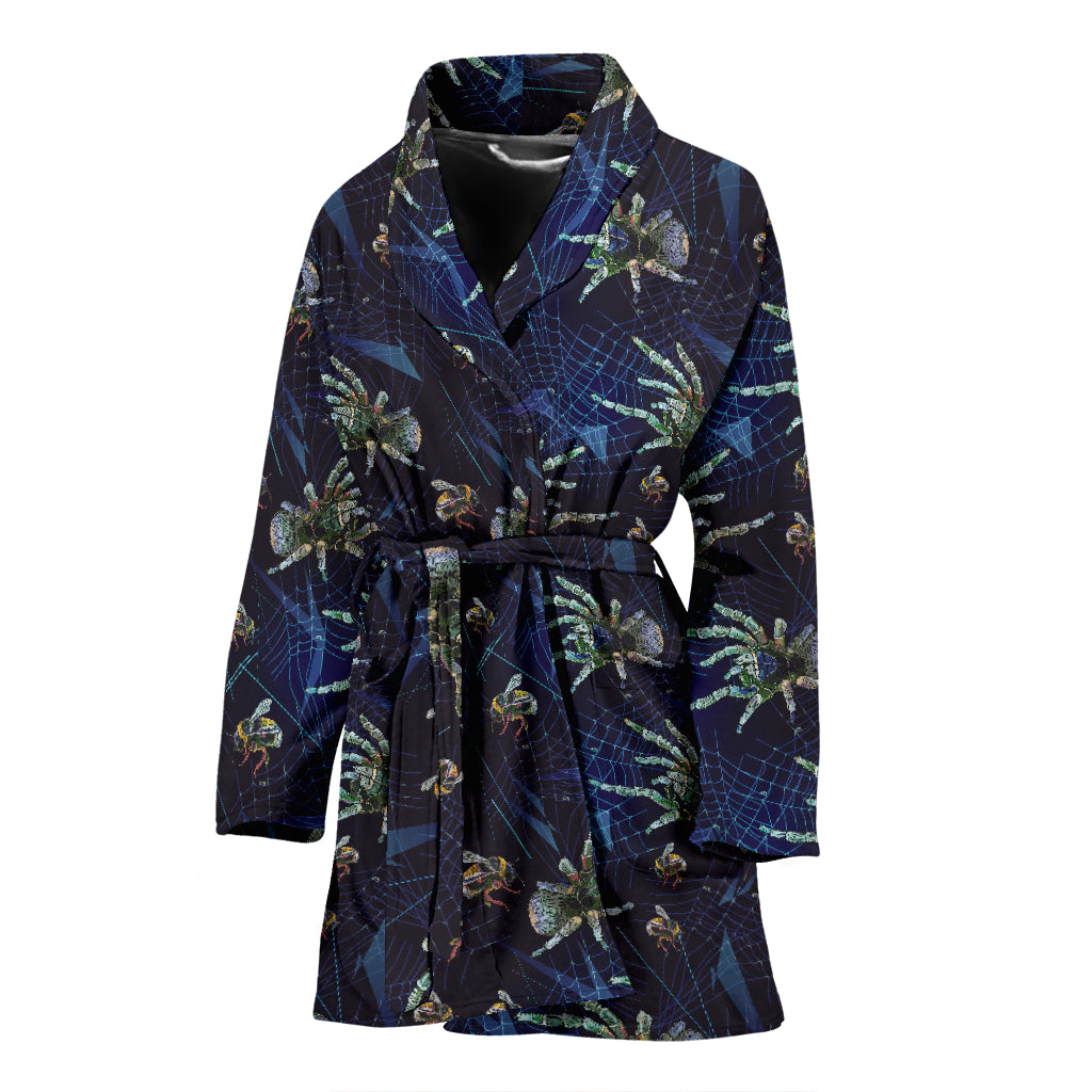 Tarantula Print Design LKS401 Women Bathrobe
