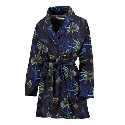 Tarantula Print Design LKS401 Women Bathrobe