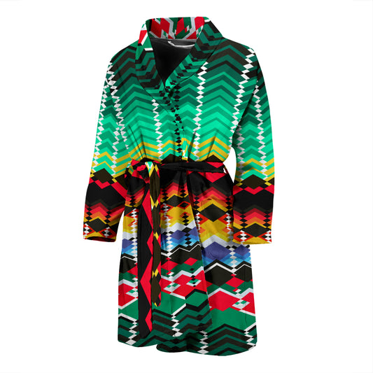 Serape Print Design LKS307 Men Bathrobe