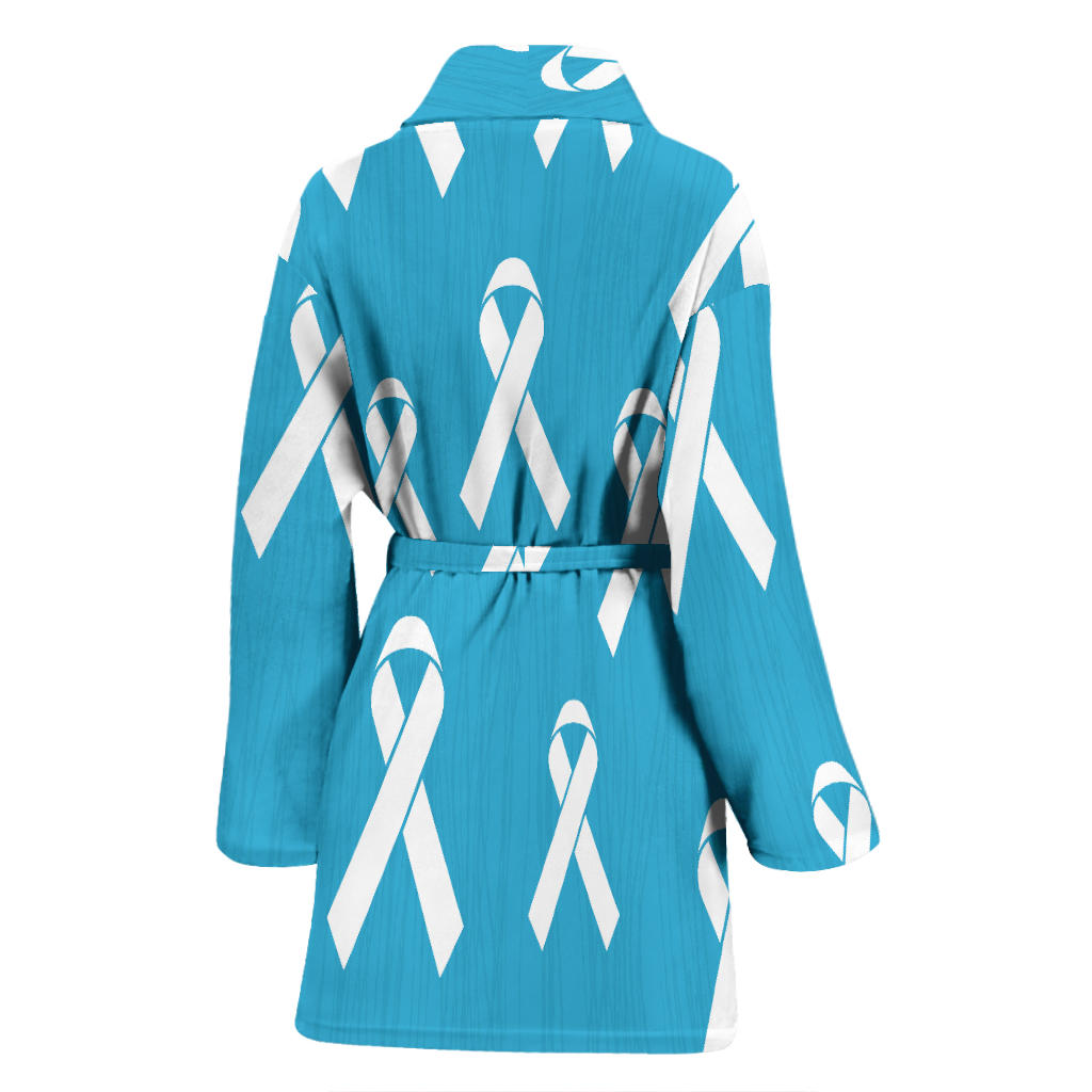Liver cancer Pattern Print Design 01 Women Bathrobe