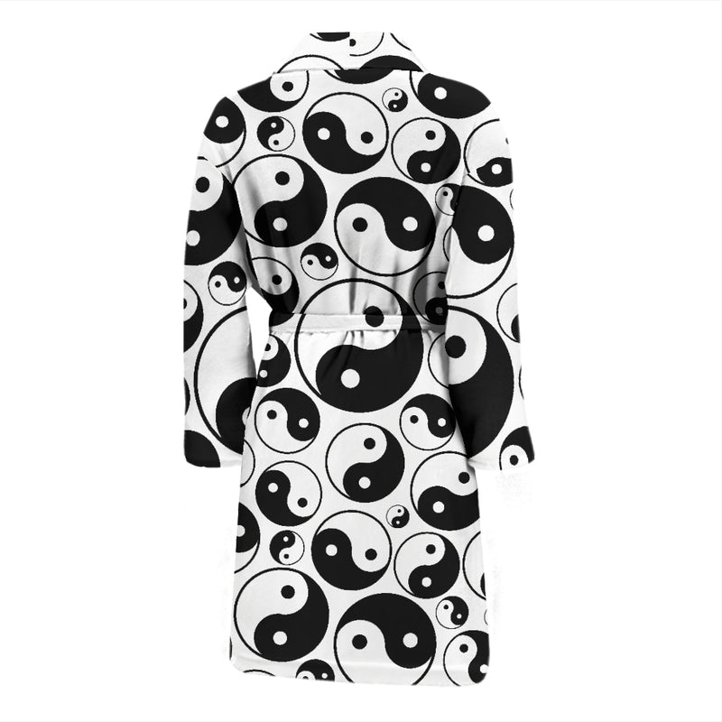 Yin Yang Print Design LKS302 Men Bathrobe