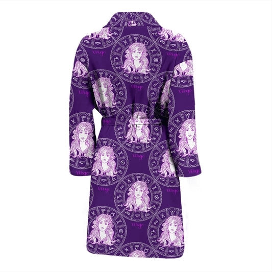 Virgo Print Design LKS301 Men Bathrobe
