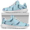 Narwhal Dolphin Print Athletic Shoes