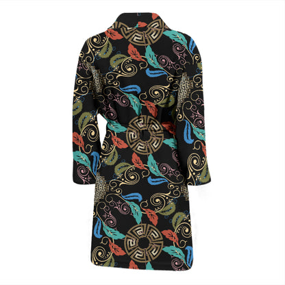 Ancient Greek Print Design LKS308 Men Bathrobe