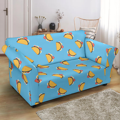 Taco Print Design LKS301 Loveseat Couch Slipcover